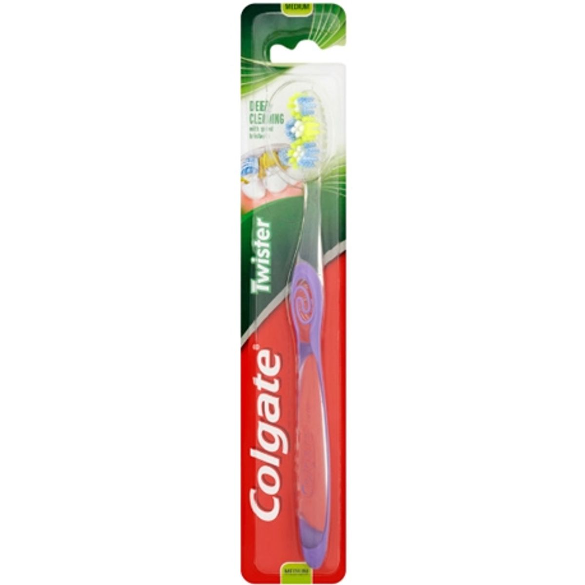 Colgate Twister Medium Tandbørste - Lilla