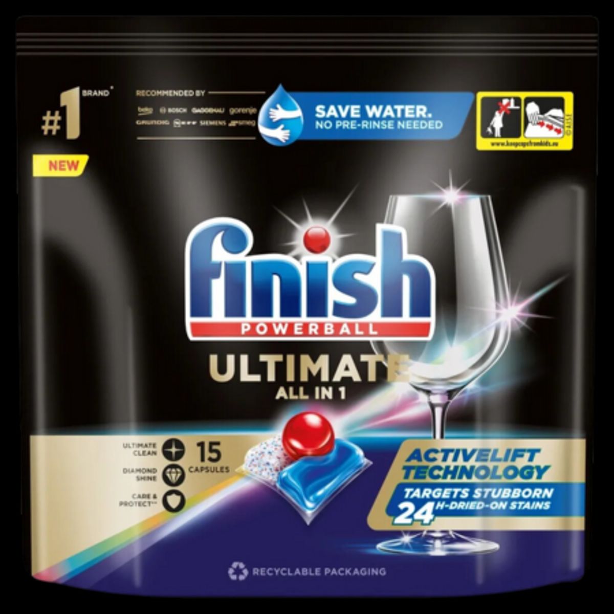 Finish Ultimate All in 1 Opvasketabs - 15 stk