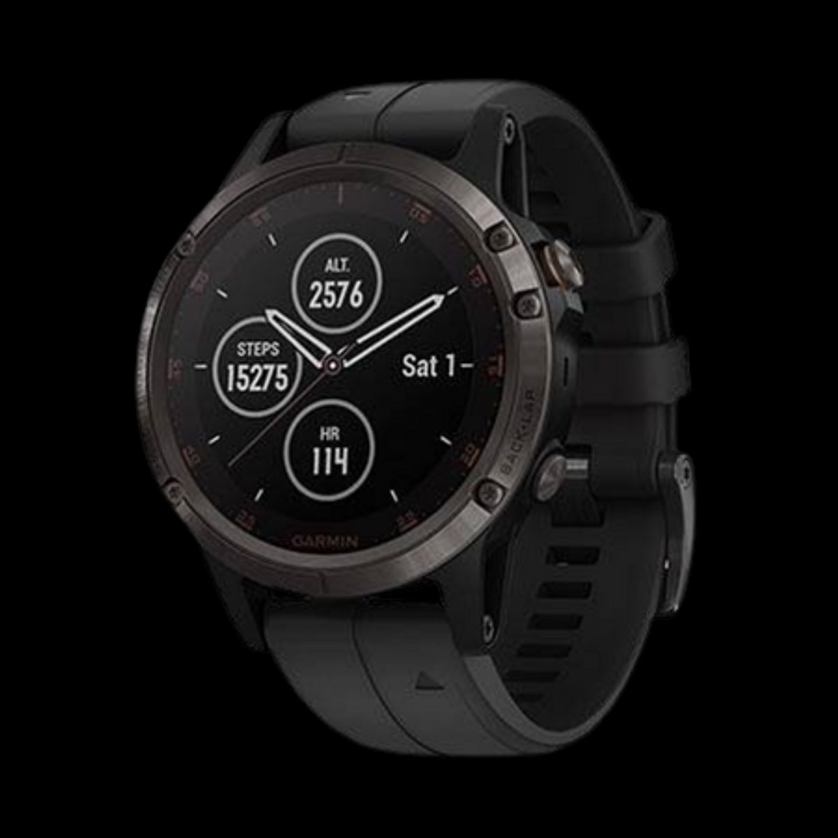 Garmin Fenix 5 Plus Sapphire Edition Titanium Sort