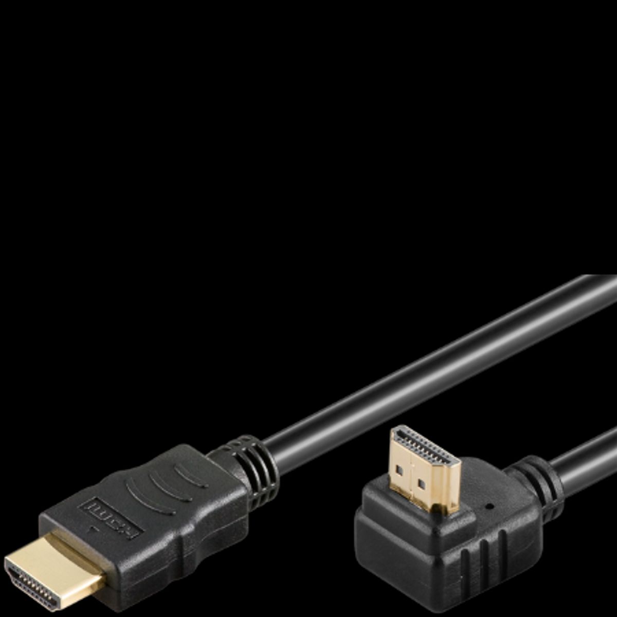 Goobay High Speed HDMI 90° Kabel m. Ethernet - 0,5 m