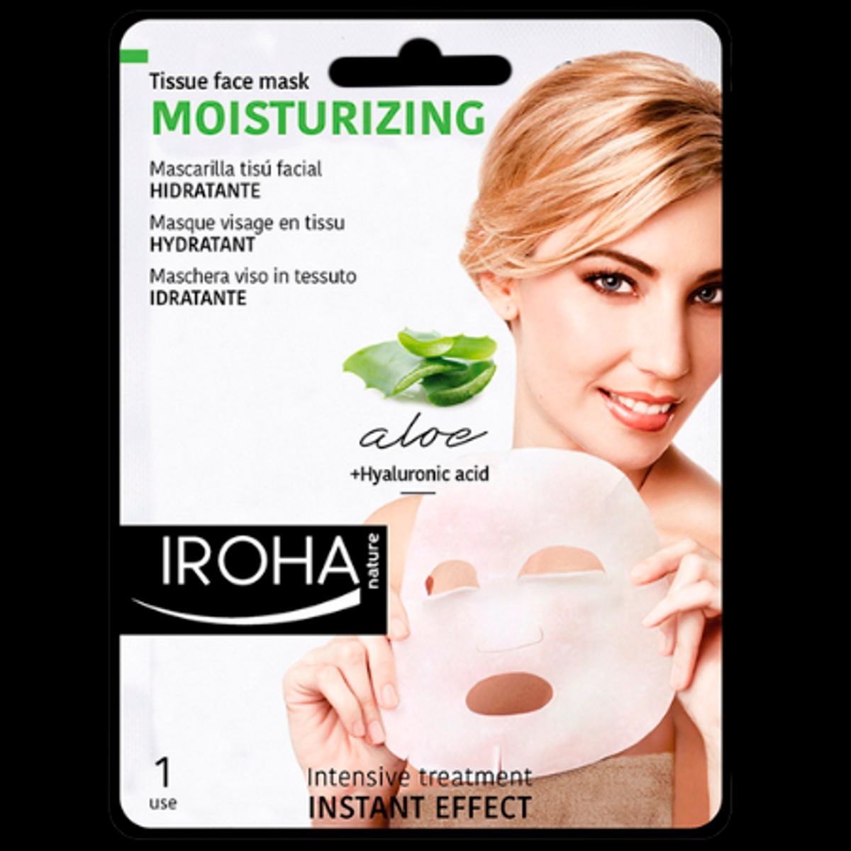 Iroha Moisturizing Aloe Sheet Mask - 1 stk