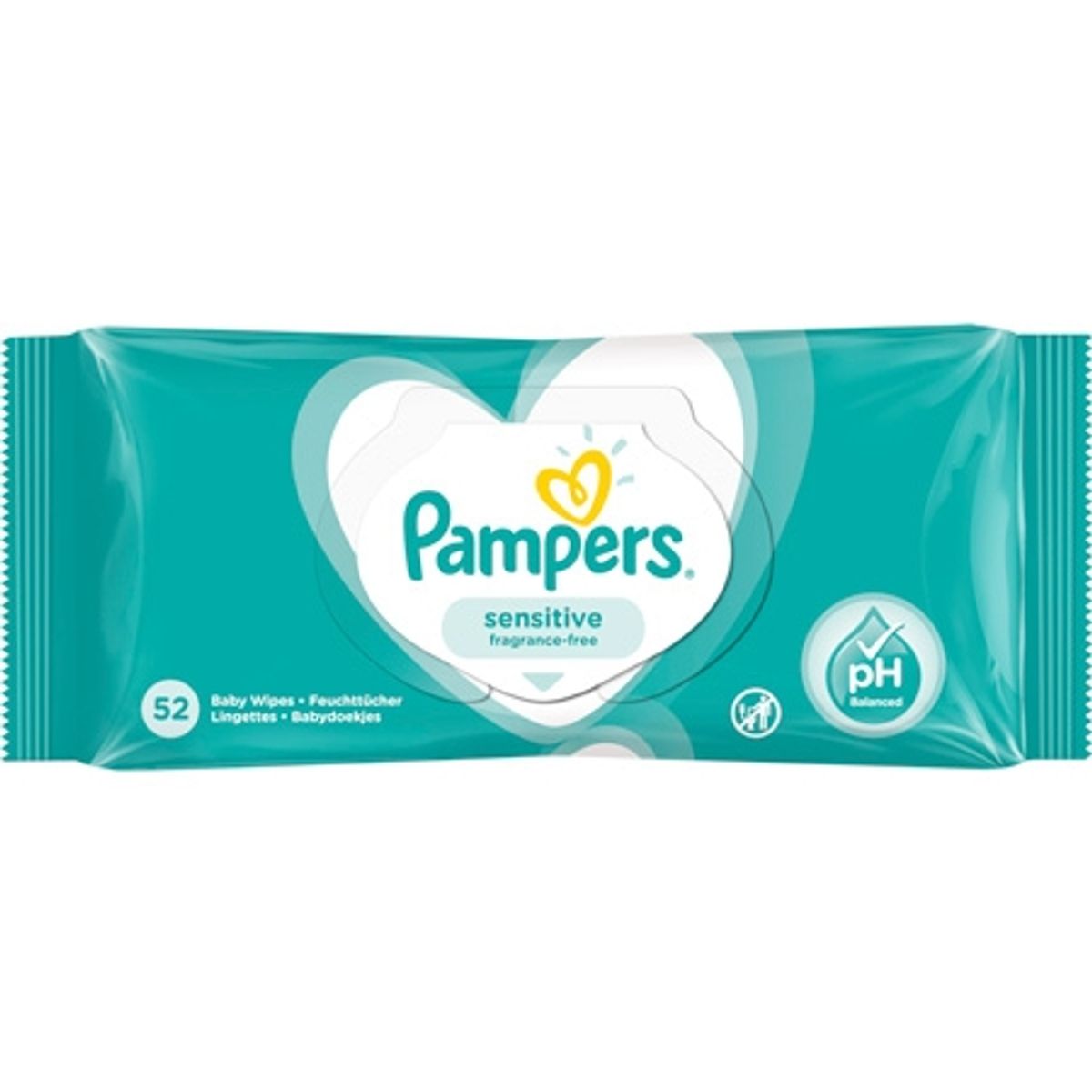 Pampers Sensitive Vådservietter - 52 stk