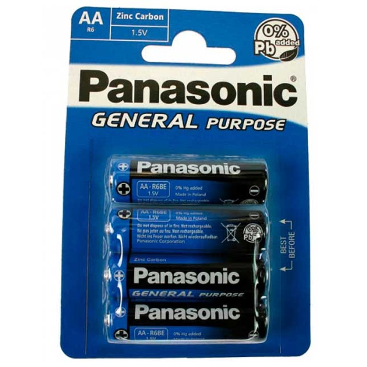 Panasonic R6 4xAA Batterier