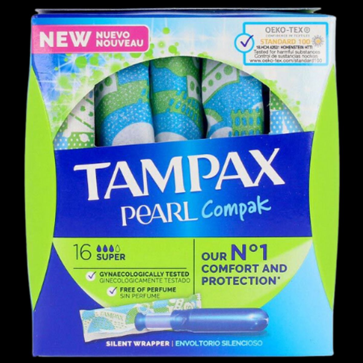 Tampax Pearl Compak Plus Tamponer - 16 stk