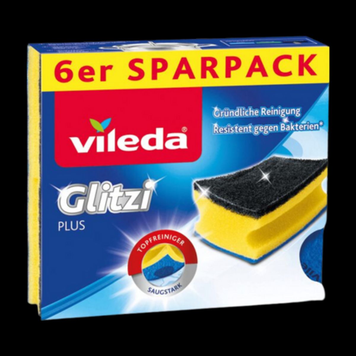 Vileda Glitzi Plus Opvaskesvampe - 6 stk