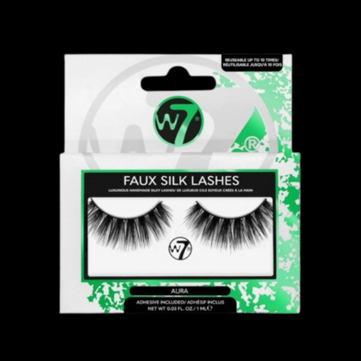 W7 Faux Silk Lashes Aura Falske Øjenvipper