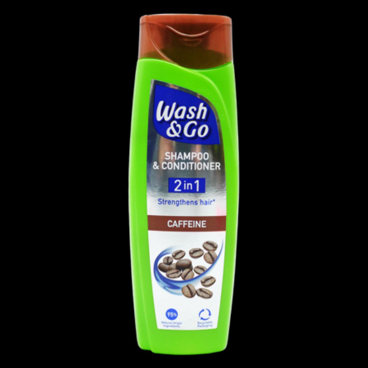 Wash & Go 2-i-1 Caffeine Shampoo & Condtioner - 180ml