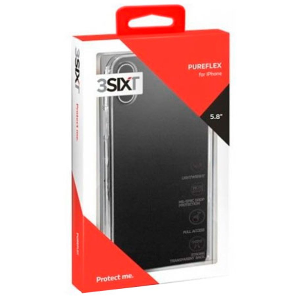 3sixT Pureflex Transperant iPhone X / XS cover