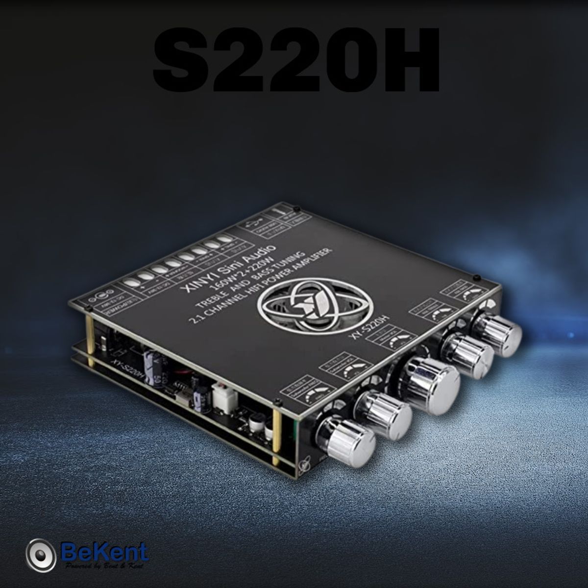 S220H 2.1 Bluetooth Forstærker 160W+220W med AUX & App Styring