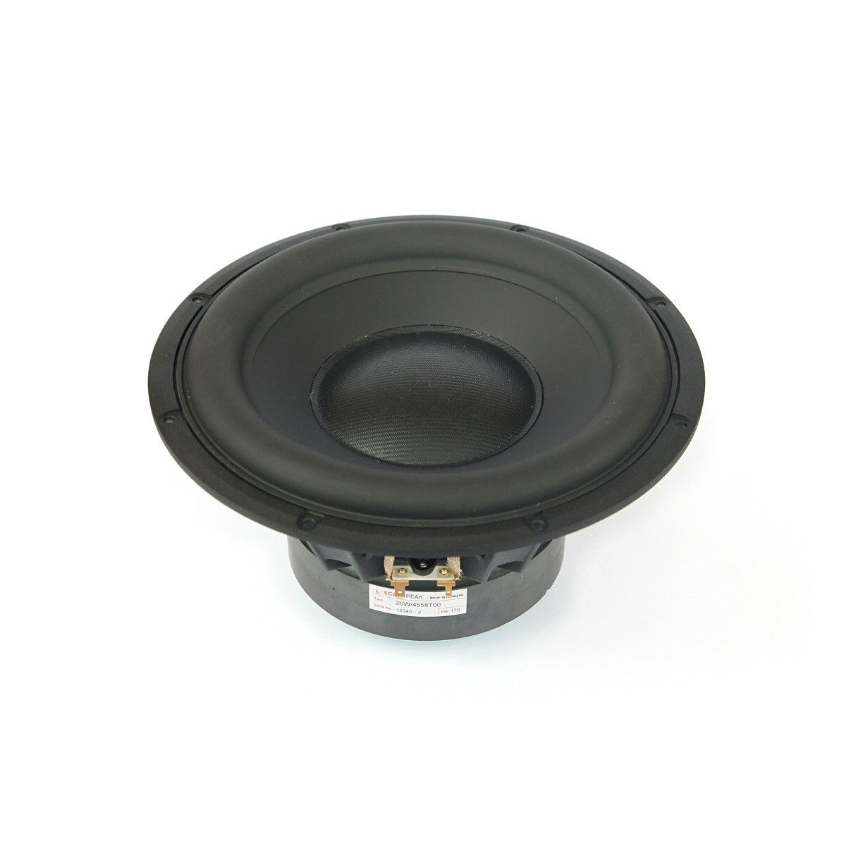 Scan-Speak 10" Subwoofer - Dyb Bas 26W/4558T00, Høj Effekt 200W