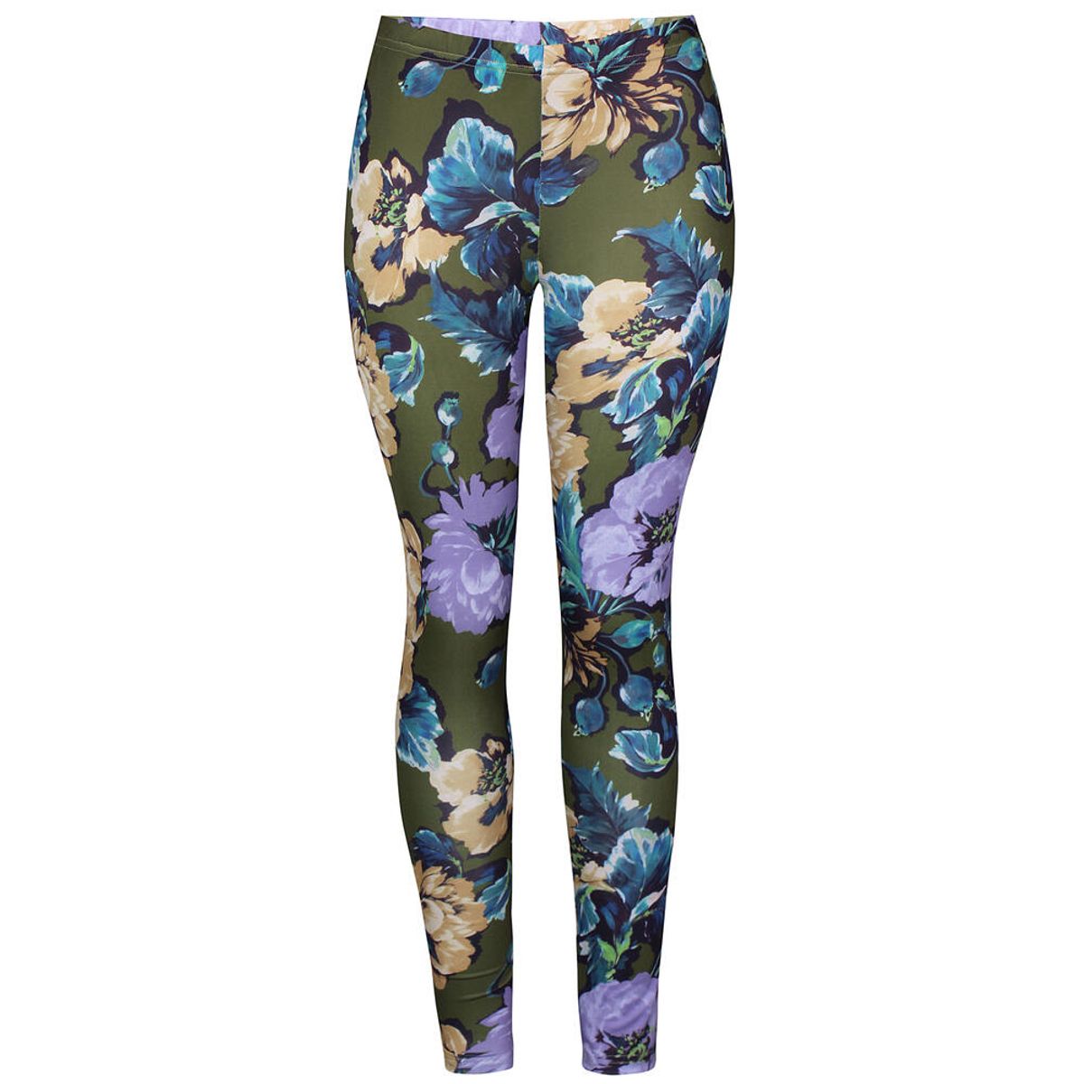 Leggings - Koch 554 - Oliven/Lilla - ZE-ZE