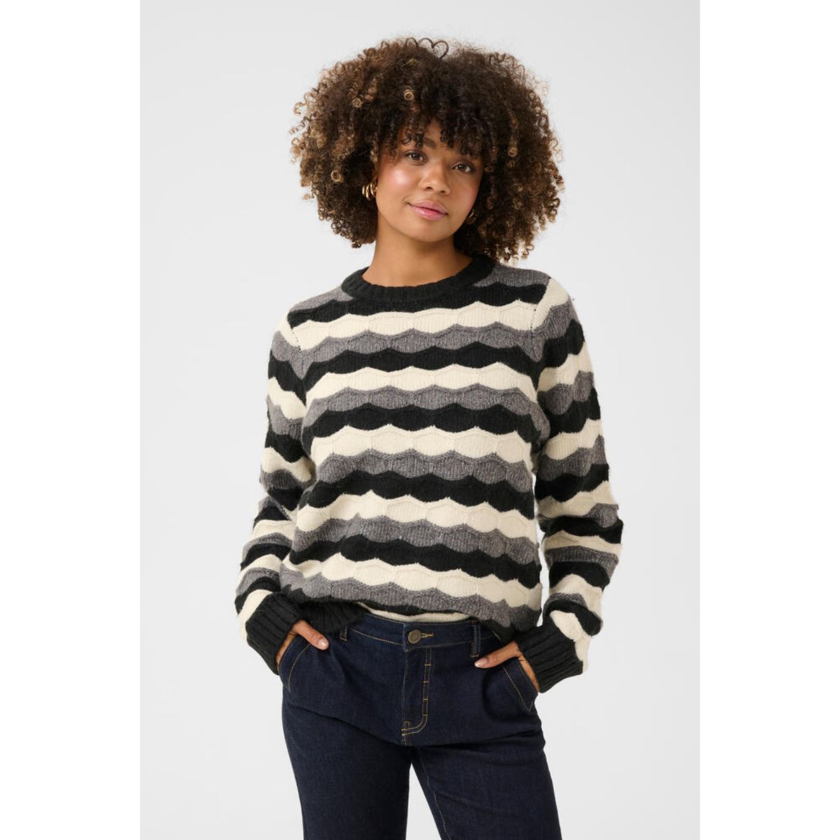 Pullover - Strik - CUanthonia - Black - Culture