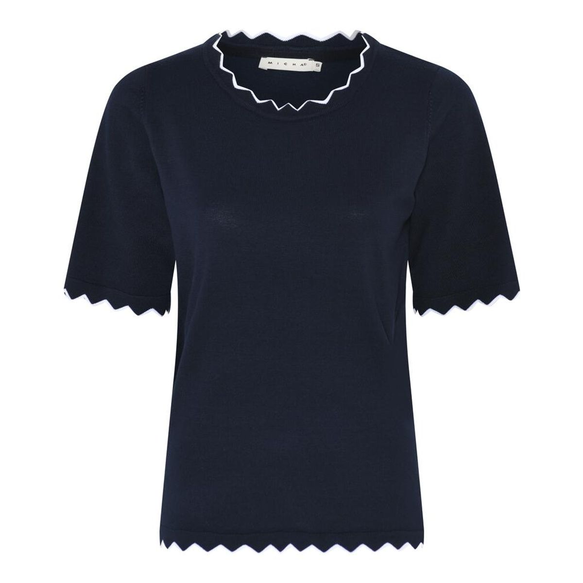 T-shirt Strik - Waves - Navy - Micha