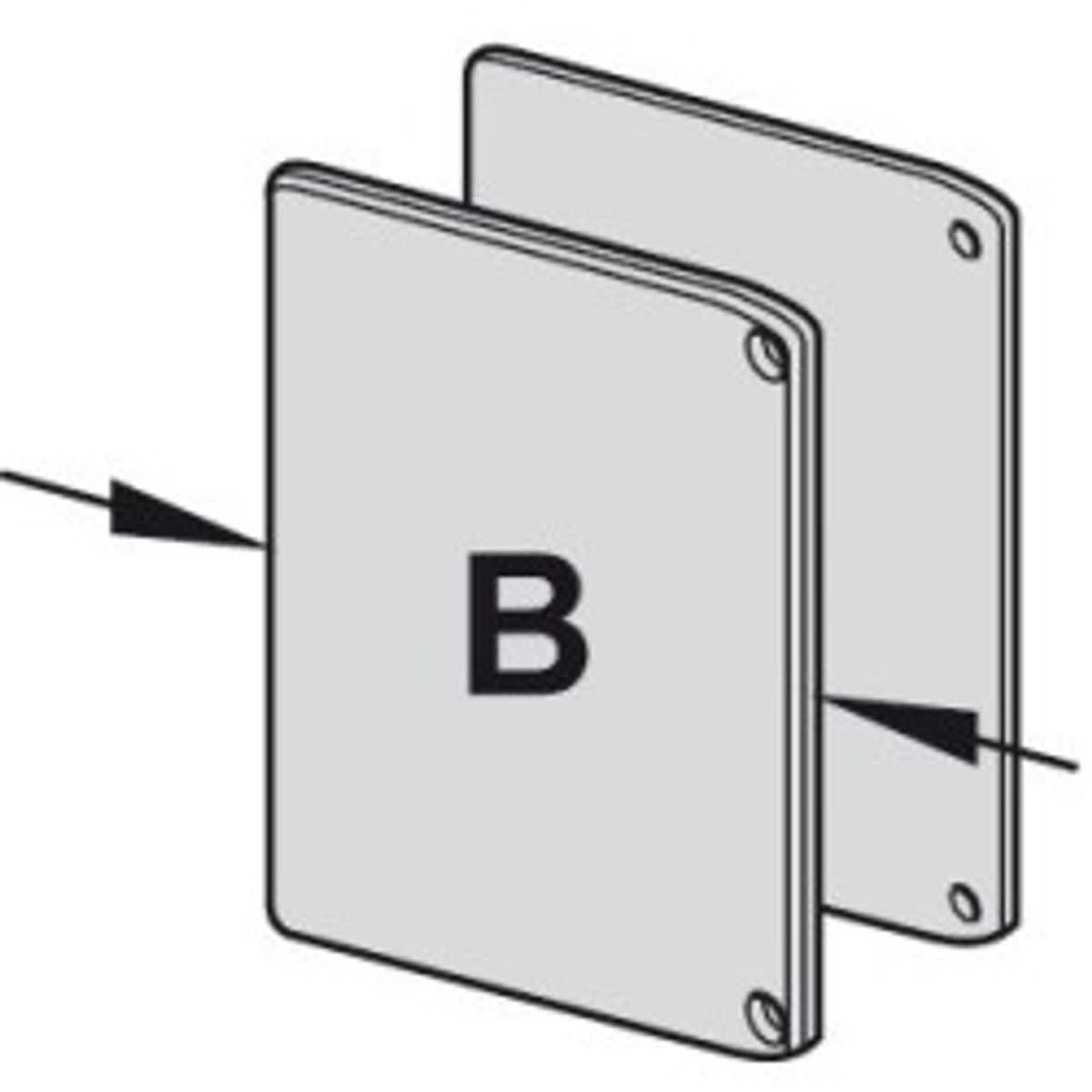 Endekappe til panel (D)