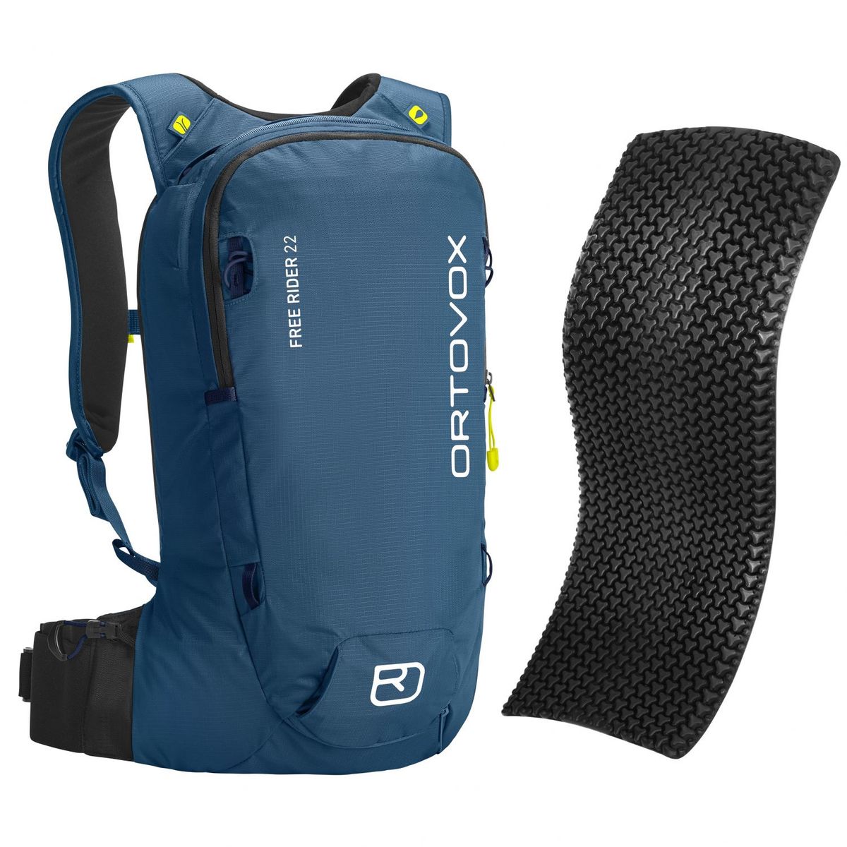 Ortovox Free Rider 22 + Spine Protector, petrol blue