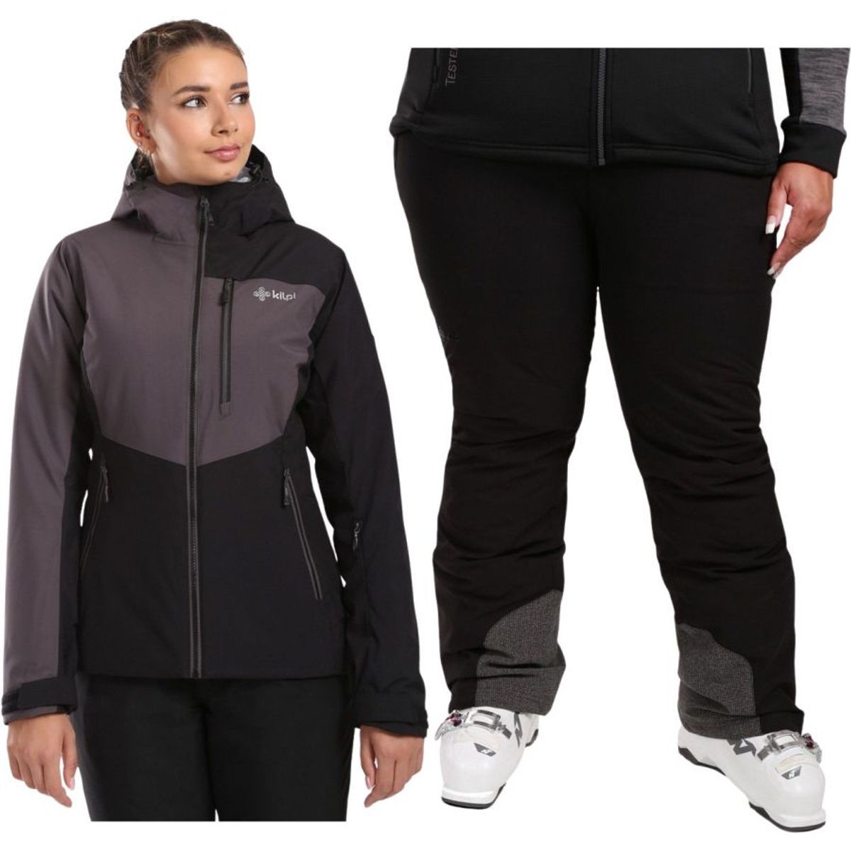 Kilpi Flip/Elare, Plus Size, skisæt, dame, sort