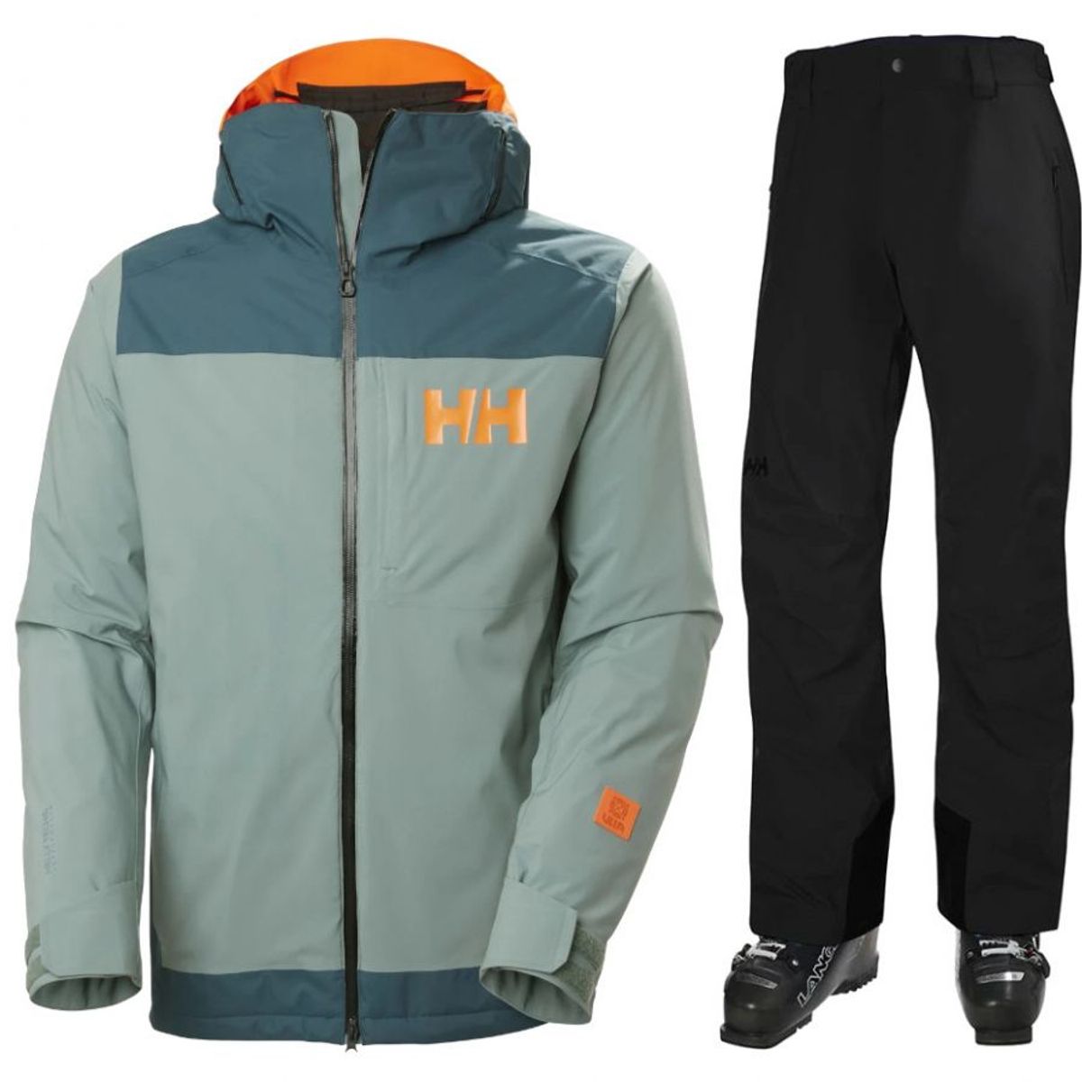 Helly Hansen Powdreamer/Legendary skisæt, Herre, sort/cactus