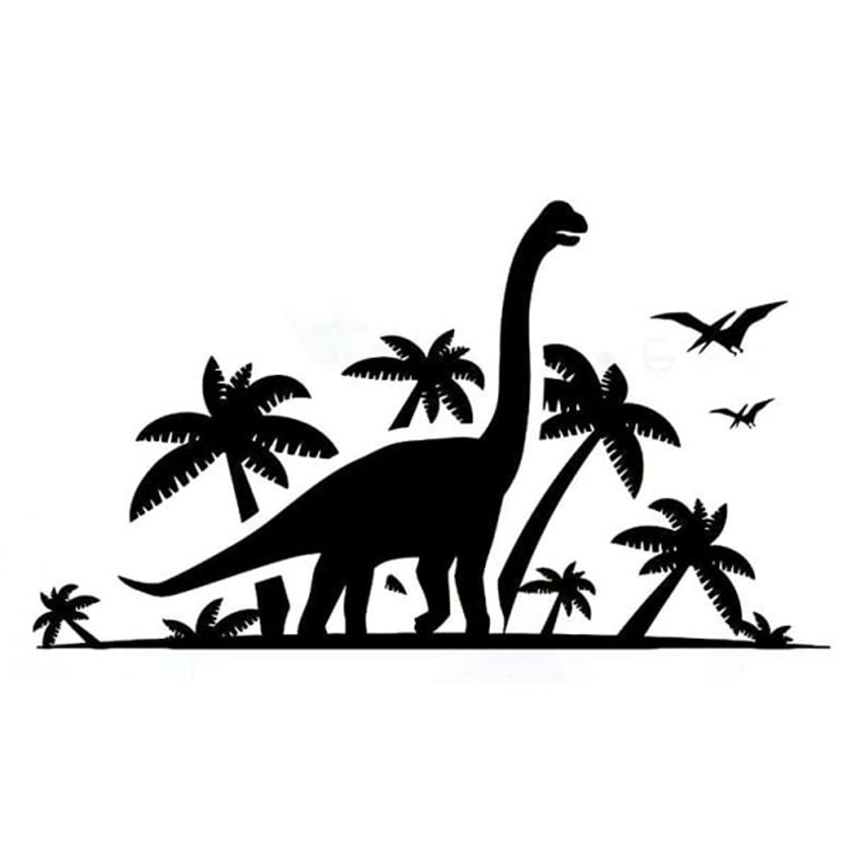 Dinosaurus wallsticker. Langhals - Brachiosaurus. 42x74cm.