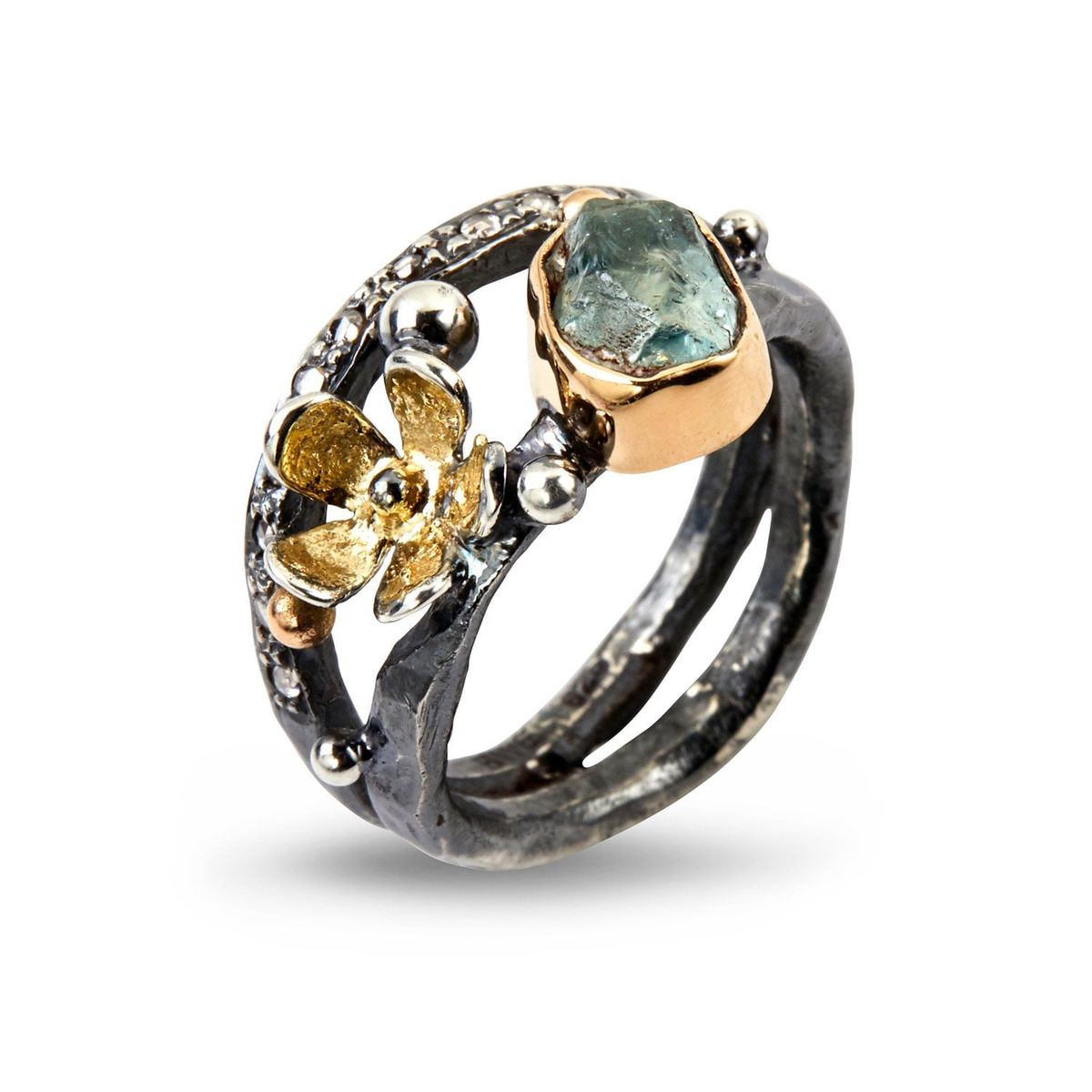 Ring Dubeca Aqua Flower - 55