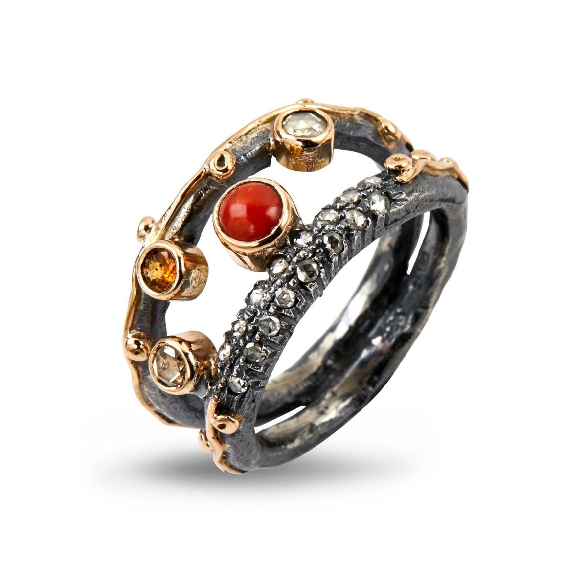 Ring Zeus Dubeca Superior Coral - 57