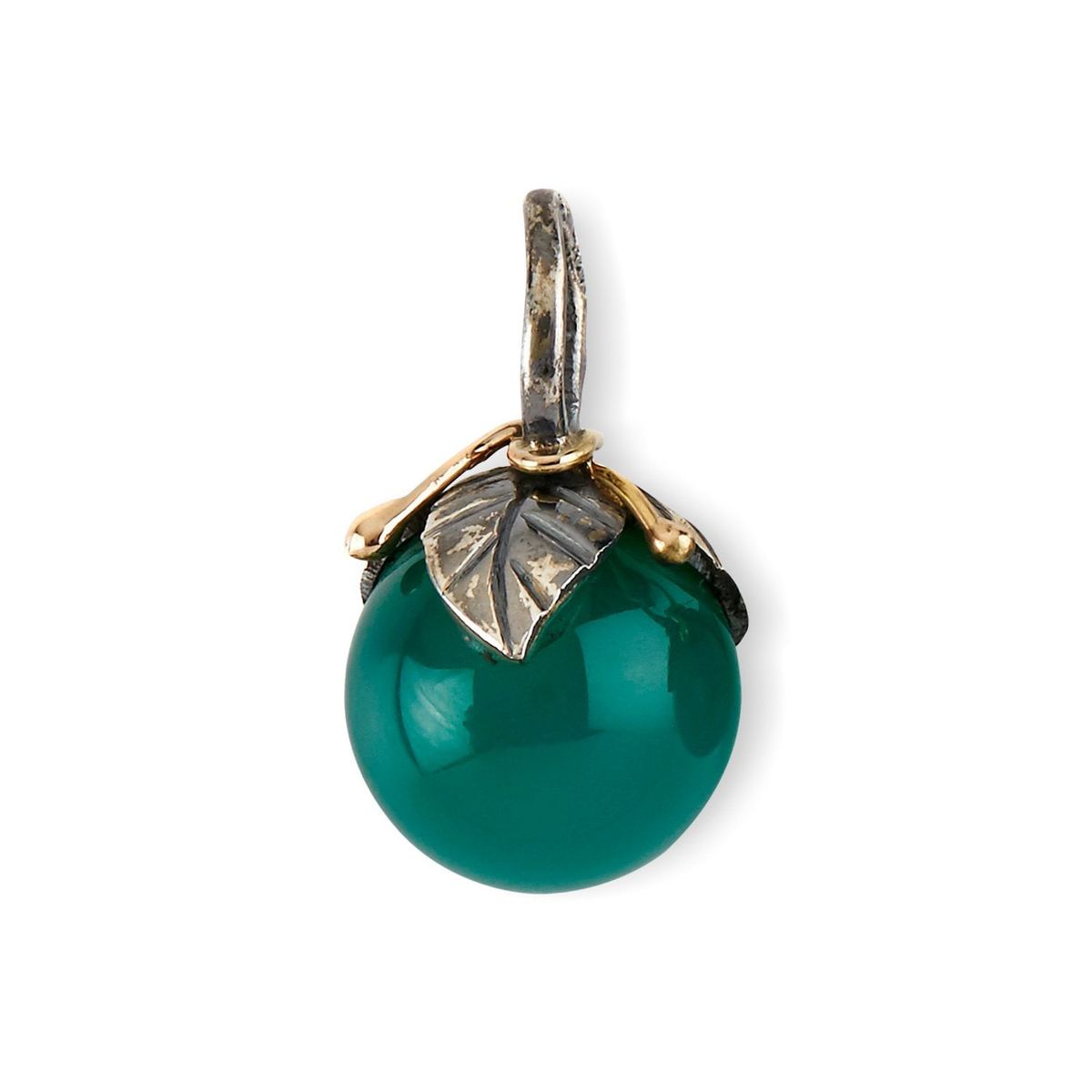 Urban Leaf Drop Green Onyx Vedhæng (L)