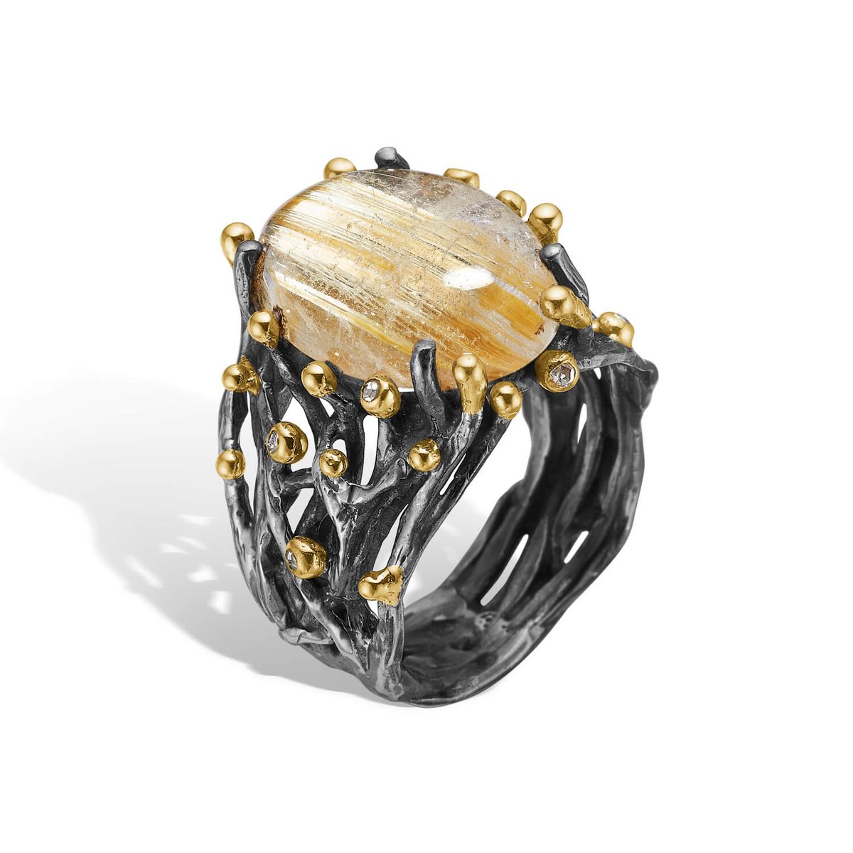 Ring Ponte Rutile Qtz - 56