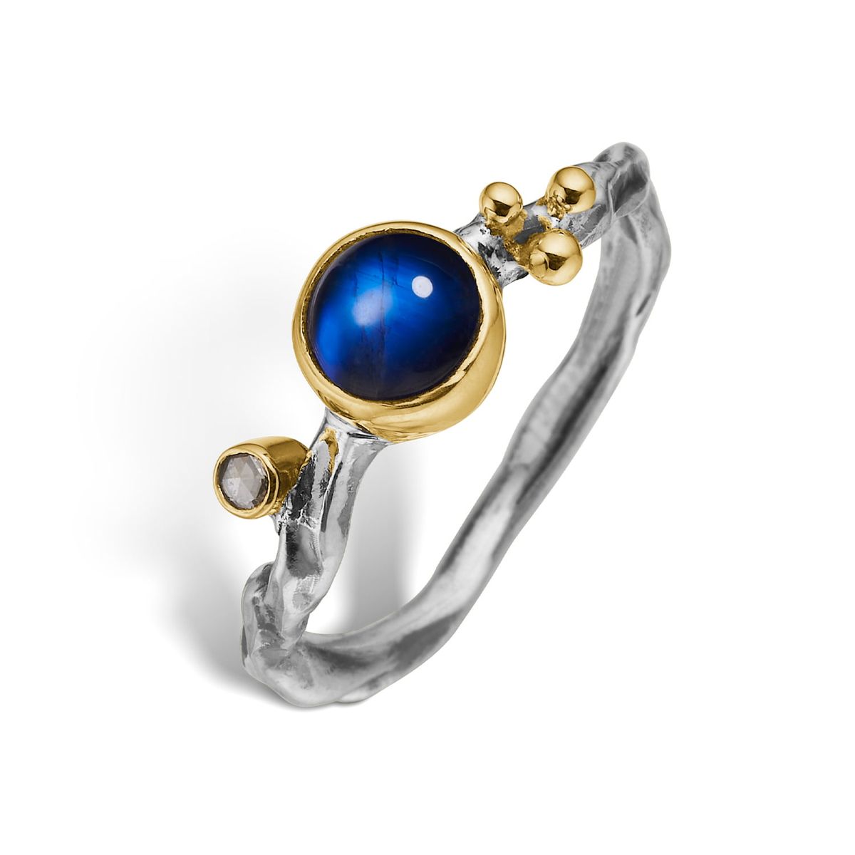 Grace Single Rainbow Moon Ring - 59