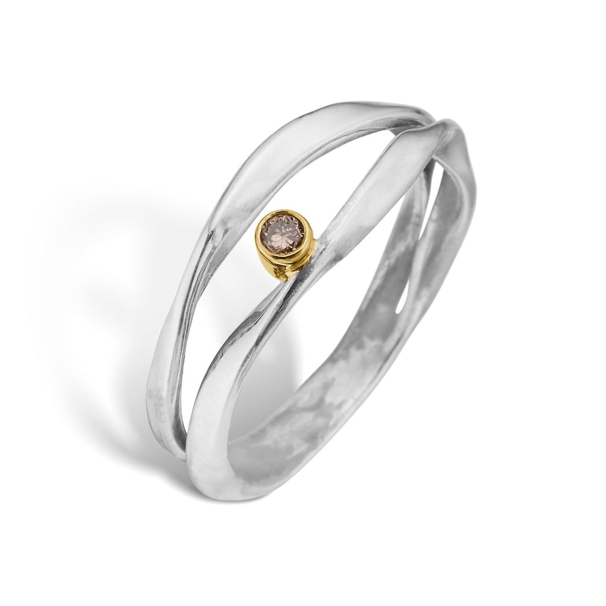 Lotus Duo Plain Ring - 53