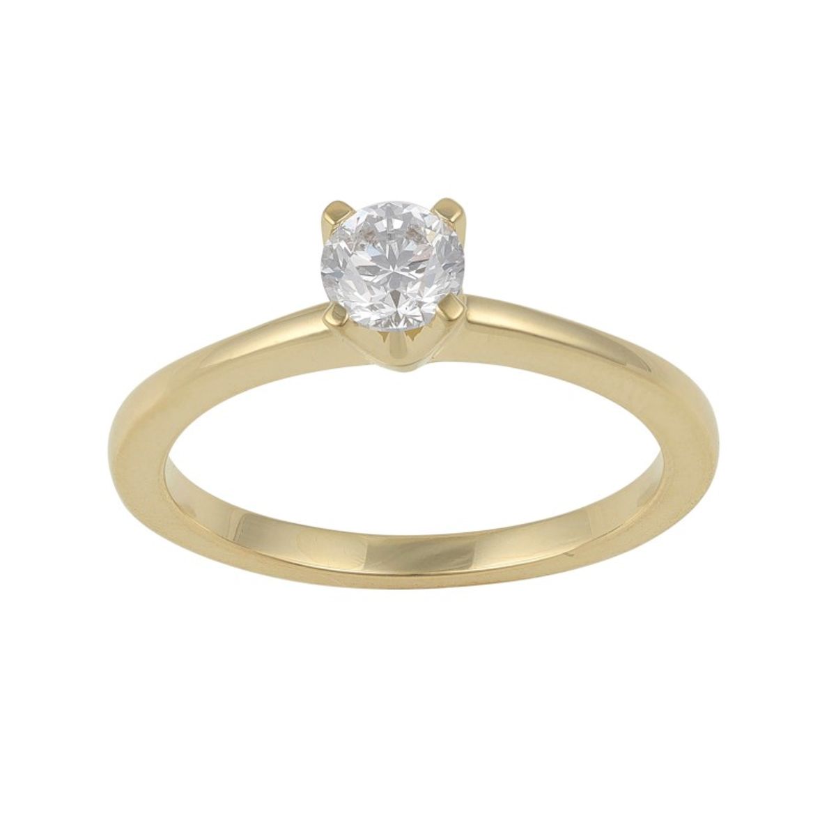 Solitairering i 14 kt Guld eller Hvidguld, 0.50 ct. Diamant - 56