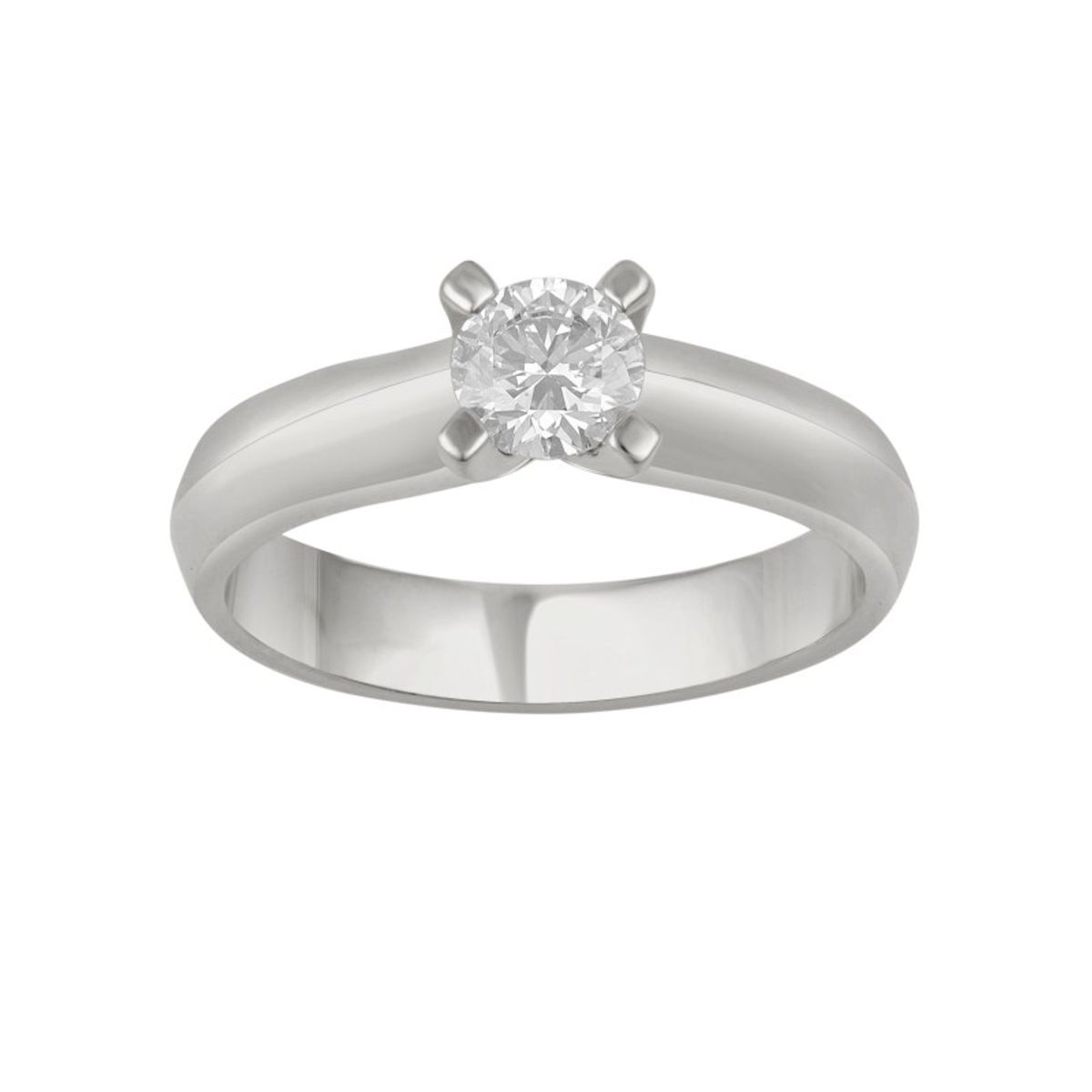 Solitairering i 14 kt Guld eller hvidguld, 0.50 ct. diamant - 55