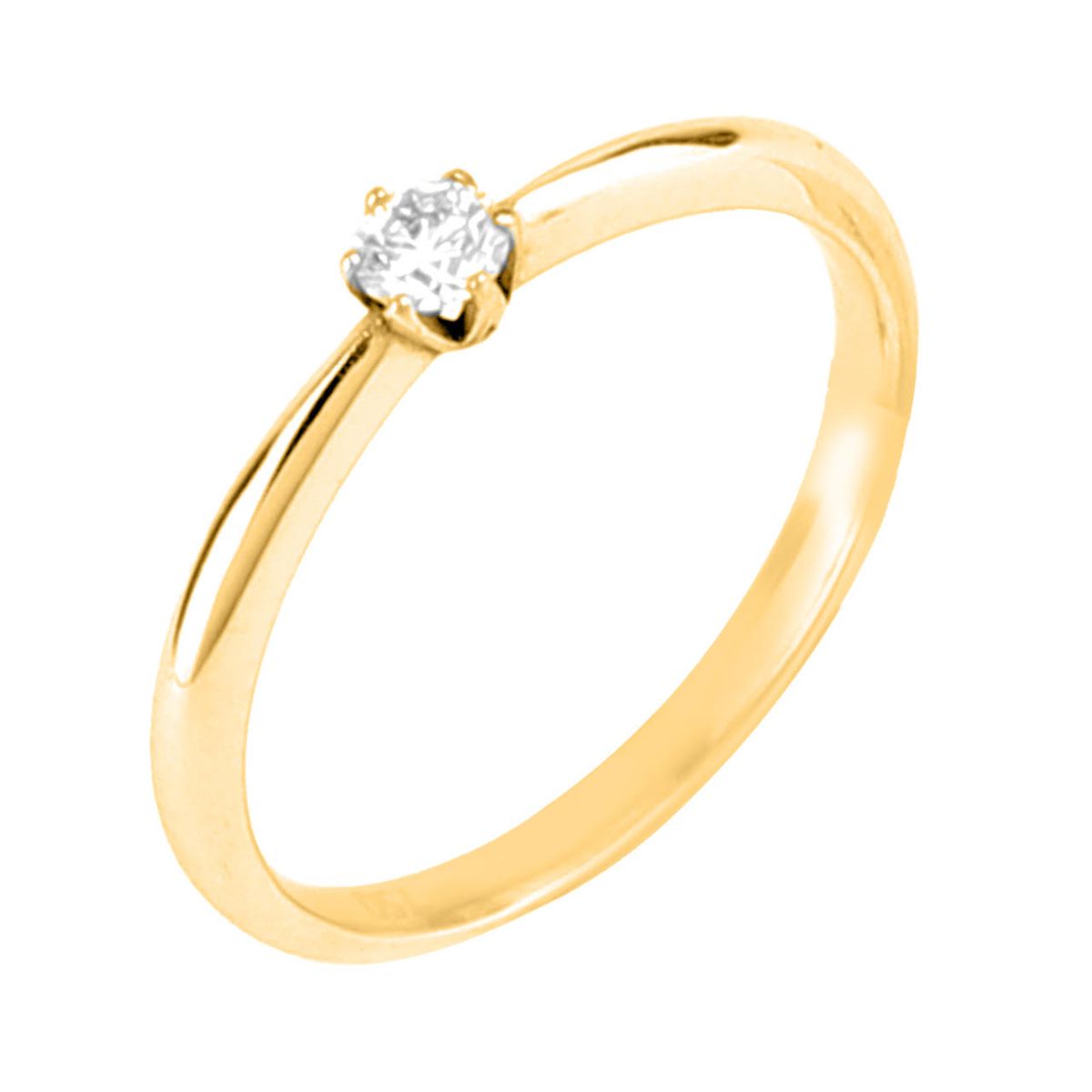 "Grace" solitaire ring i 18 kt. Guld eller hvidguld, 0.20 ct. Diamanter - 54