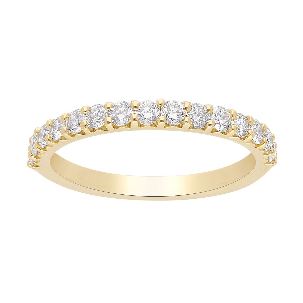 Alliancering i 14 kt. Guld eller hvidguld, 0.50 ct. Diamanter - 50