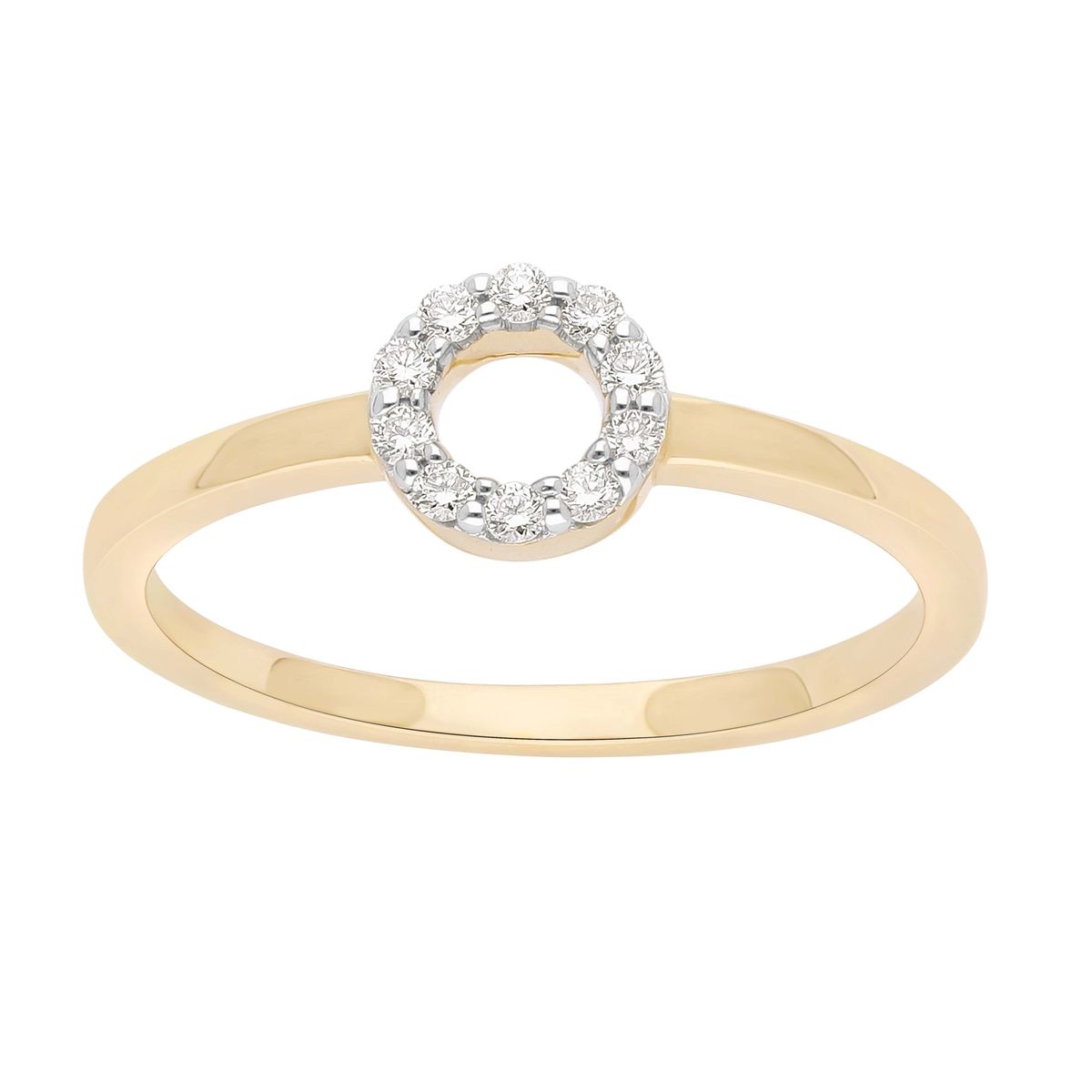 "The Circle" Diamantring i 14KT Guld eller hvidguld med 0.8 ct diamanter - 49