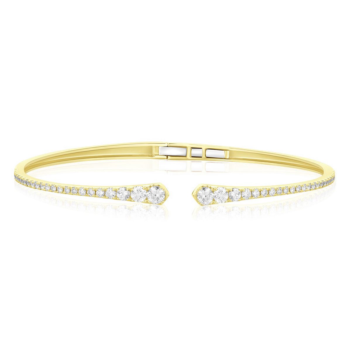 Diamant armbånd "Thea" i 14 kt Guld eller hvidguld, 0.99 ct diamanter