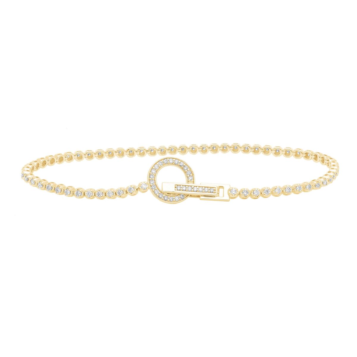 "Ava" Diamant armbånd i 14 kt Guld, 1.00 ct diamanter