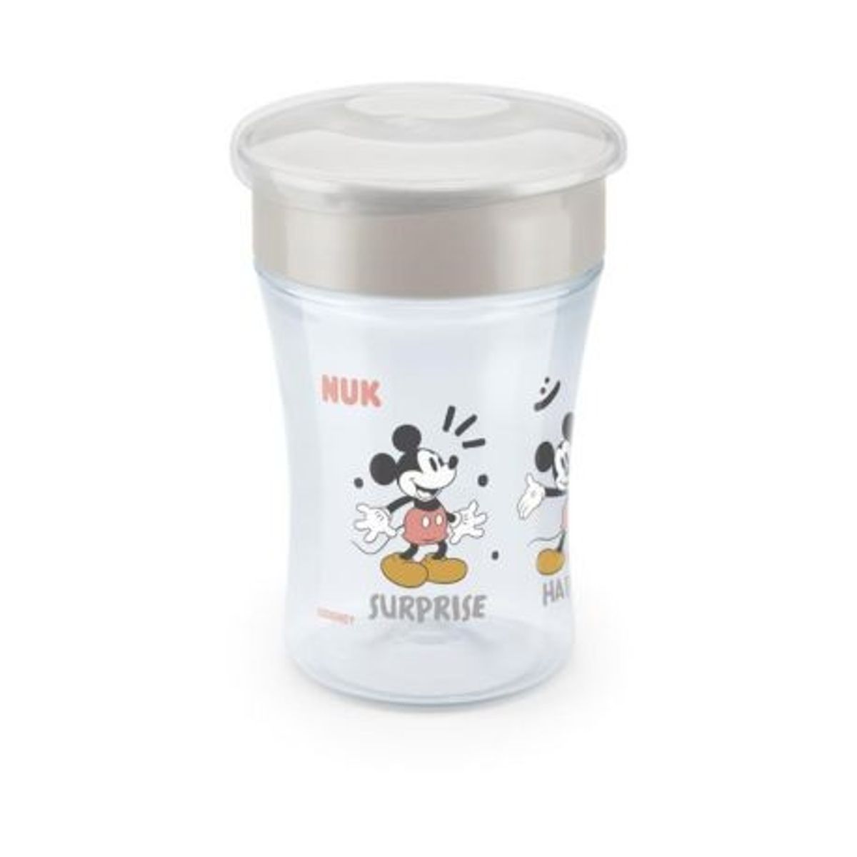 Nuk Mini Magic Cup, Disney Drikkekop, Mickey Grey, 8+m