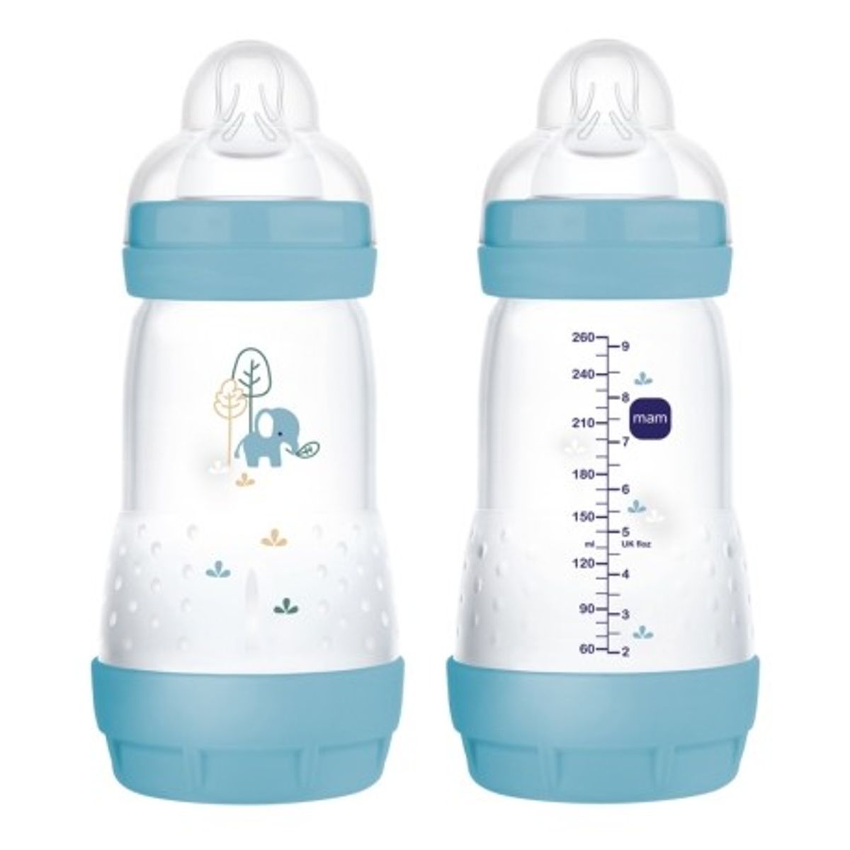 Mam, Easy Start Anti-colic, 260 Ml., Blue, 2-pak