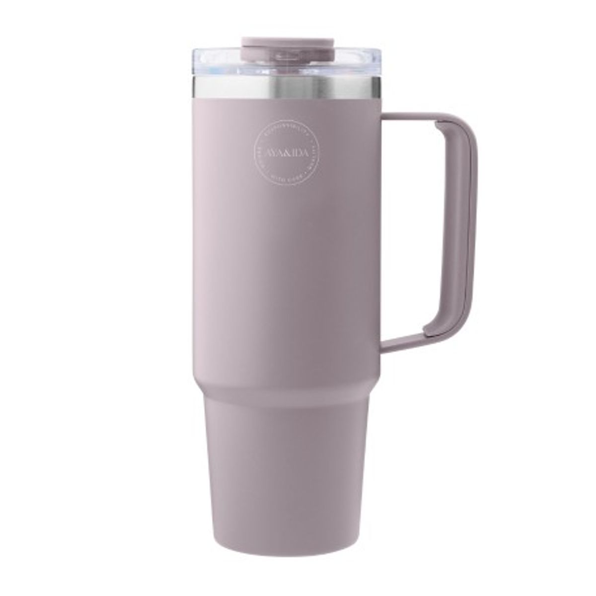 Aya&ida, Thermo Cup With Straw, To-go Cup, 885 Ml, Lavender