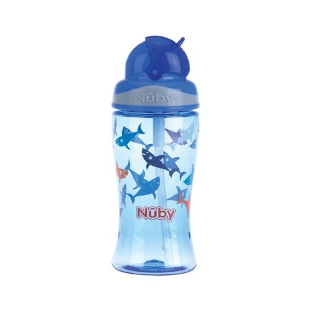 Nüby, Flip-it Førskole Flaske, 360 Ml, Blue