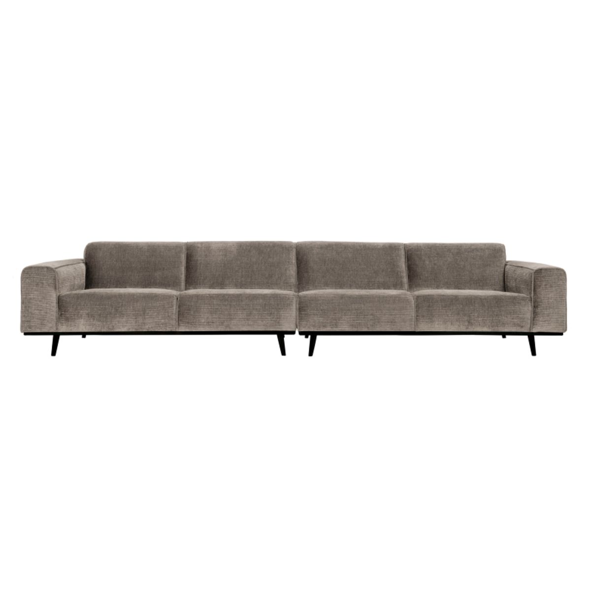 Statement Xl 4-pers Sofa 372 cm Flat Rib - Clay