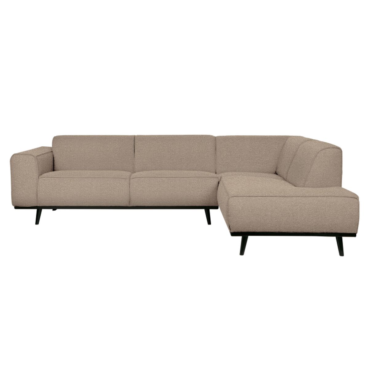 Statement Hjørnesofa Højrevendt Boucle - Beige