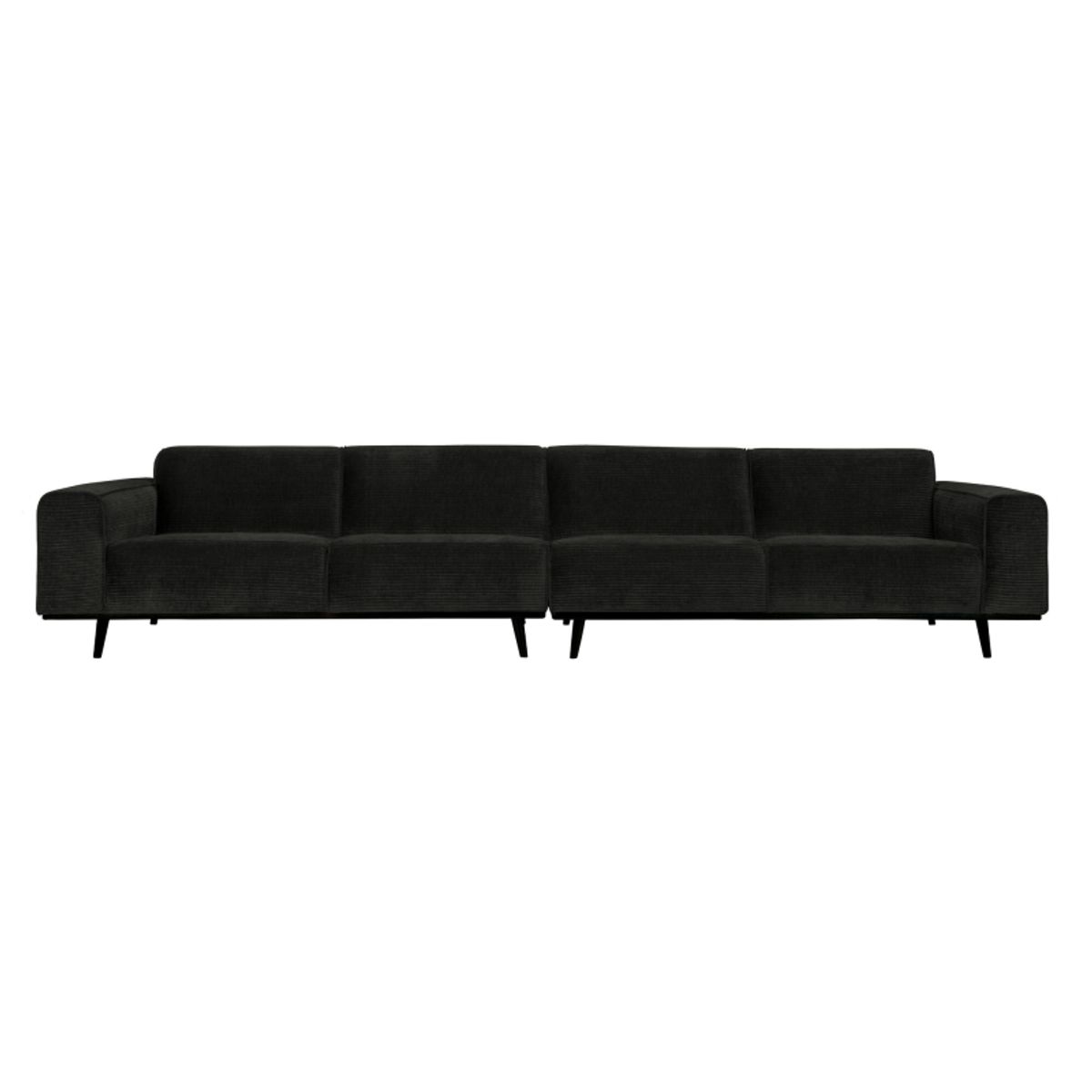 Statement Xl 4-pers Sofa 372 cm Flat Rib - Graphite