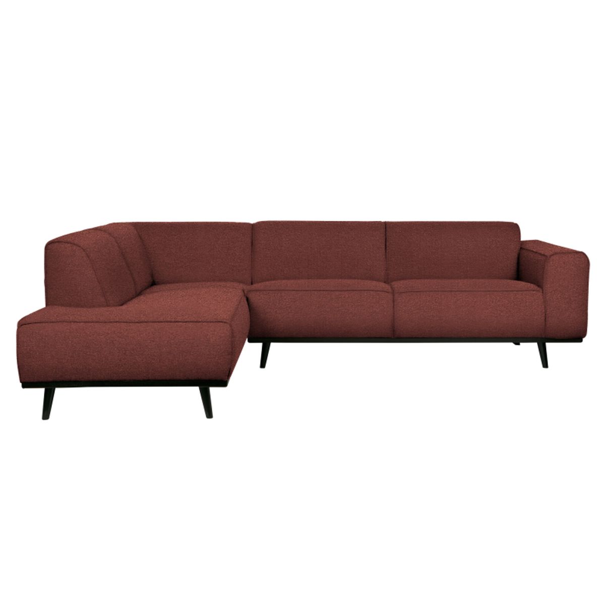 Statement Hjørnesofa Venstrevendt Boucle - Chestnut