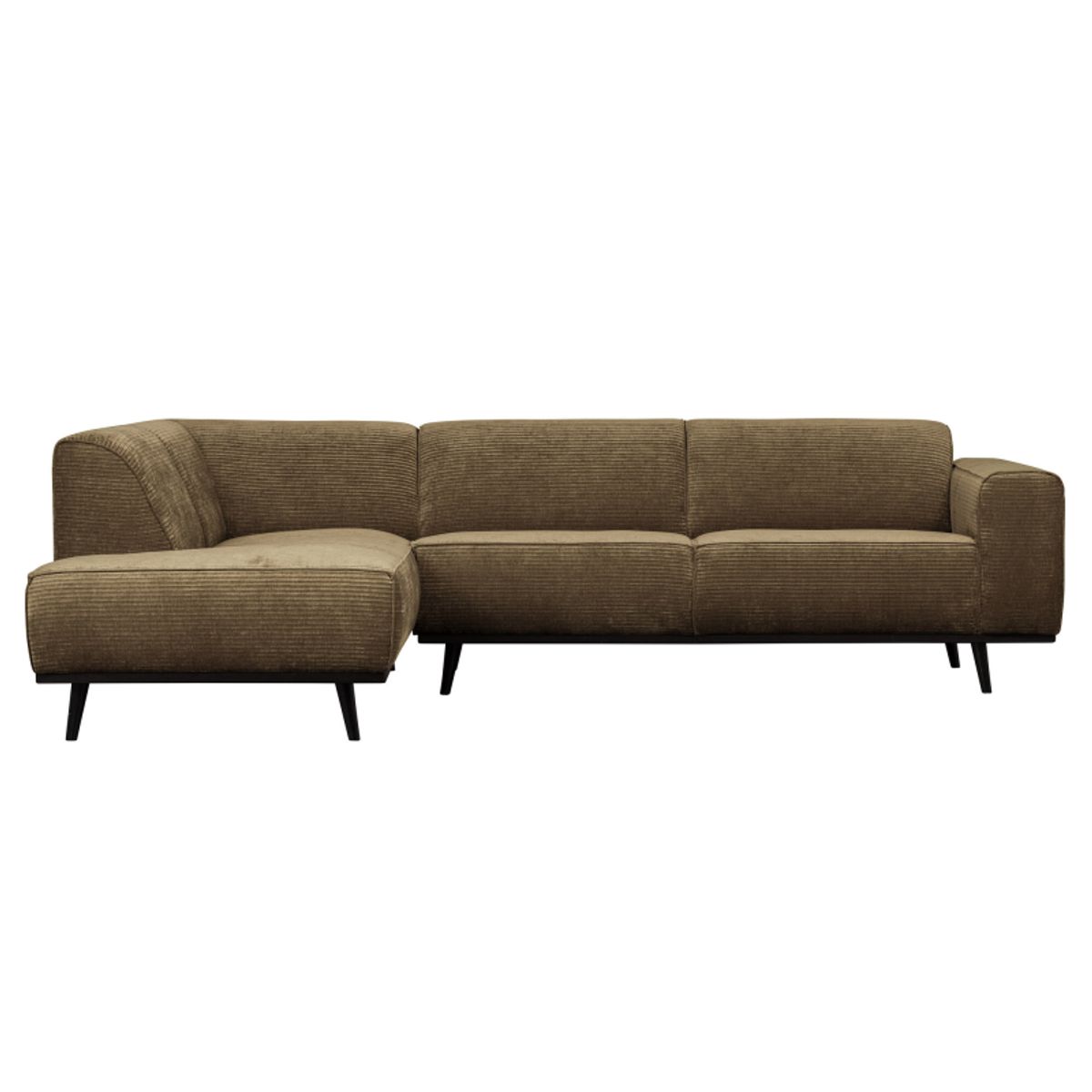 Statement Hjørnesofa Venstrevendt Flat Rib - Rock