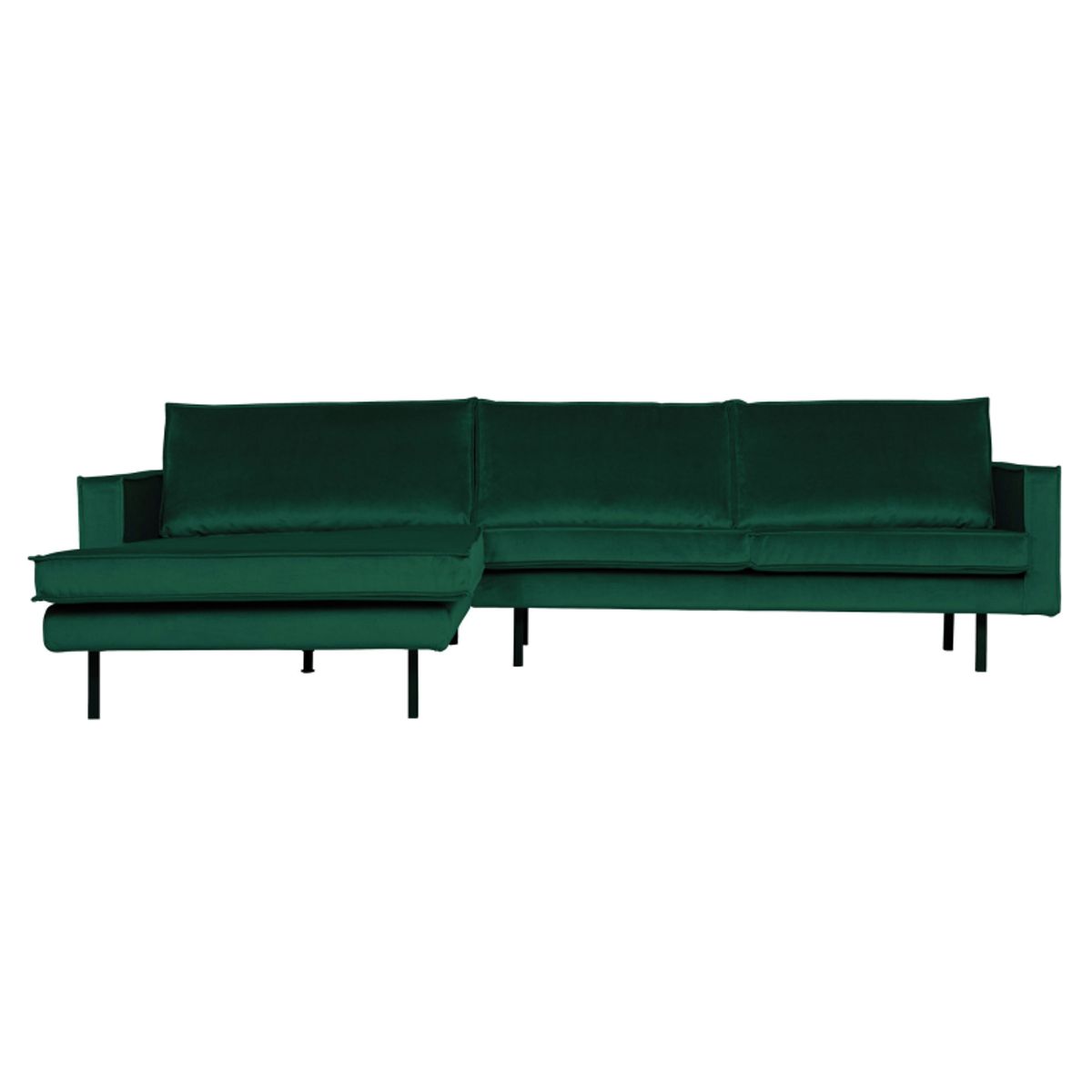 Rodeo Chaiselong Venstrevendt Velour Forest - Green