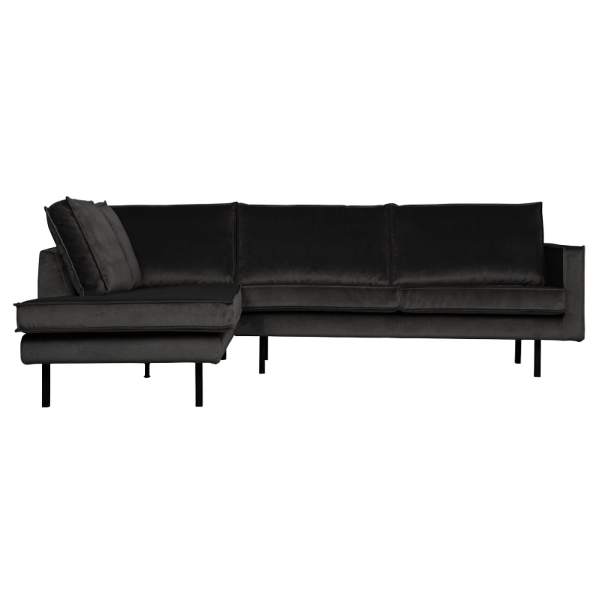 Rodeo Hjørnesofa Venstrevendt Velour - Anthracite