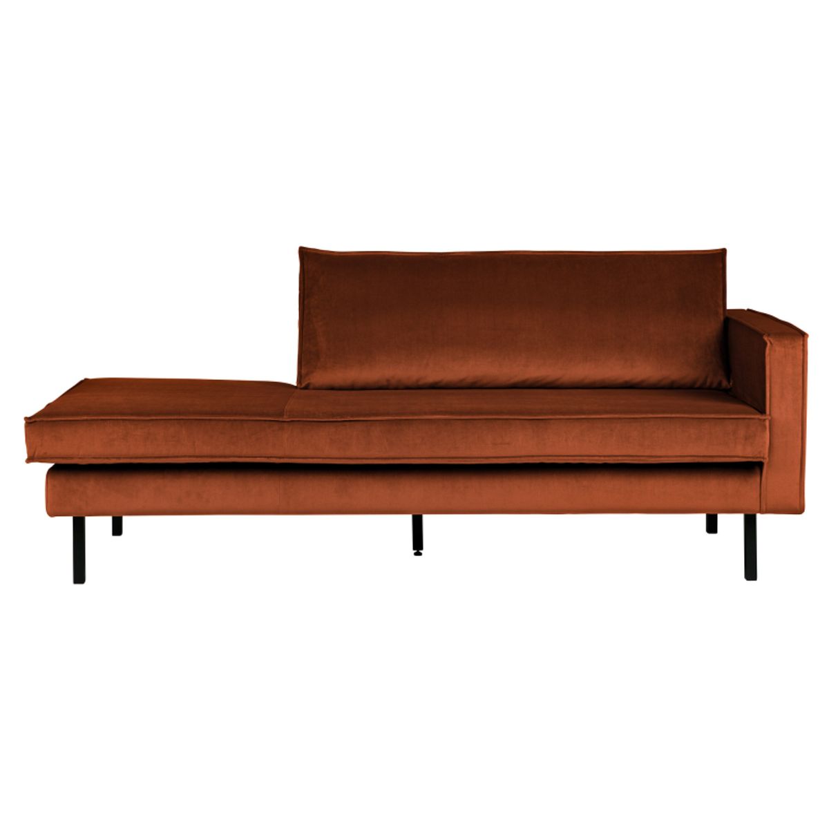 Rodeo Daybed Højrevendt Velour - Rust