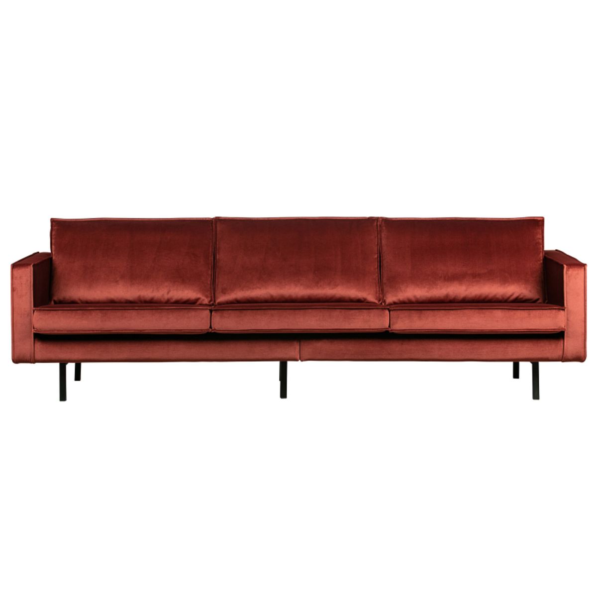 Rodeo 3-pers Sofa Velour - Chestnut