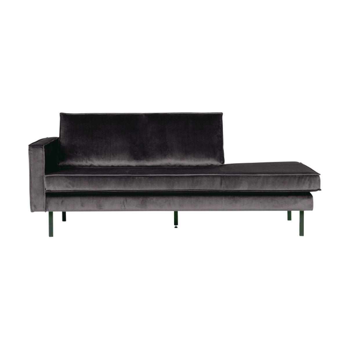 Rodeo Daybed Venstrevendt Velour - Anthracite