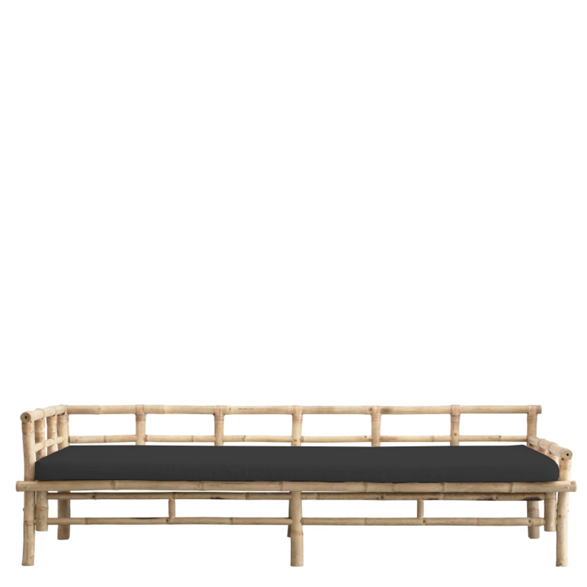 Mandisa daybed i bambus - 220 cm - sort